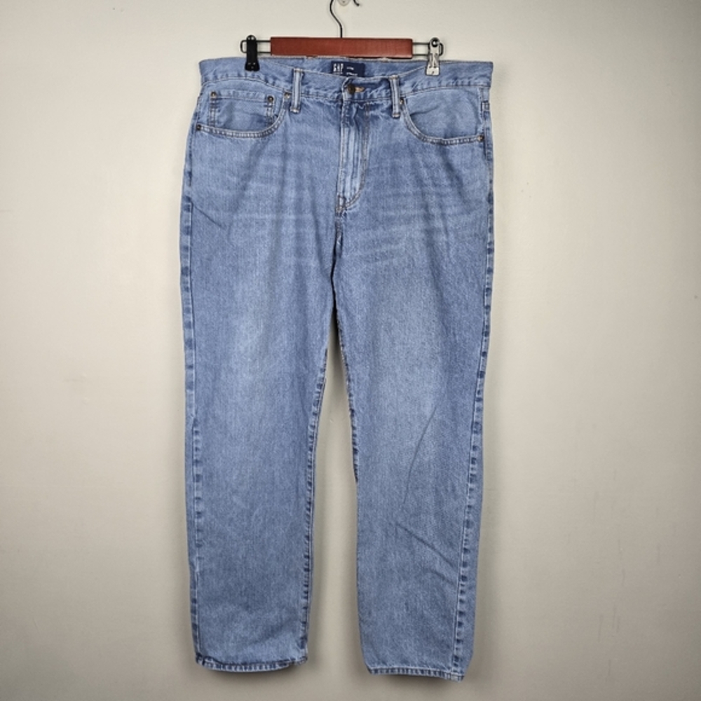 GAP Denim Straight Jean Pants‎ Blu Mens Size 36×32 Casual Everyday Versatile